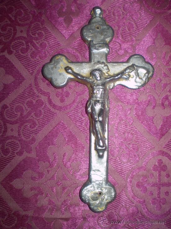 Antig&uuml;edades: CRISTO DE PLOMO PRINCIPIOS DEL S XIX - Foto 1