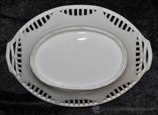 Antig&uuml;edades: BANDEJA DE PORCELANA DE APROX. 1900 - Foto 4