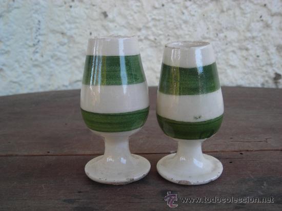 Antig&uuml;edades: 2 VASOS CERAMIA MALAGA Y HUELVA - Foto 2