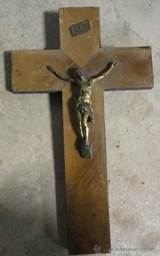 Antig&uuml;edades: Crucifijo de 39 cms. aprox. - Foto 1