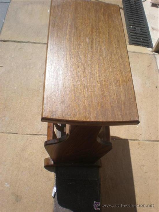 Antig&uuml;edades: revistero de madera de roble holandes - Foto 2