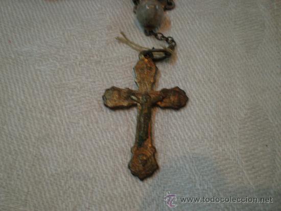 Antig&uuml;edades: rosario de cuentas de madera - Foto 3