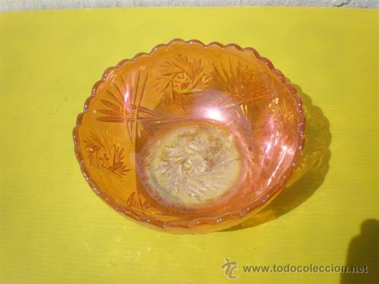 Antig&uuml;edades: cuenco de cristal tallado - Foto 2
