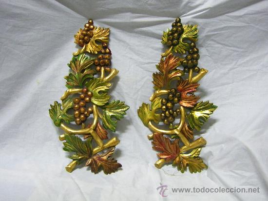 Antig&uuml;edades: PAREJA DE MOLDURAS FLORALES - Foto 1