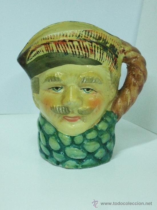 Antig&uuml;edades: JARRA FIGURA PERSONAJE - 12x12 (INCLUIDA ASA)