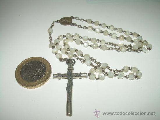 Antig&uuml;edades: ANTIGUO ROSARIO DE NACAR. - Foto 3