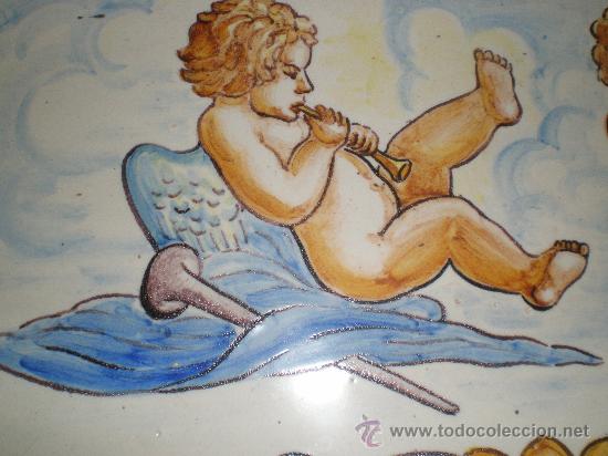 Antig&uuml;edades: azulejo de manises enmarcado - Foto 2
