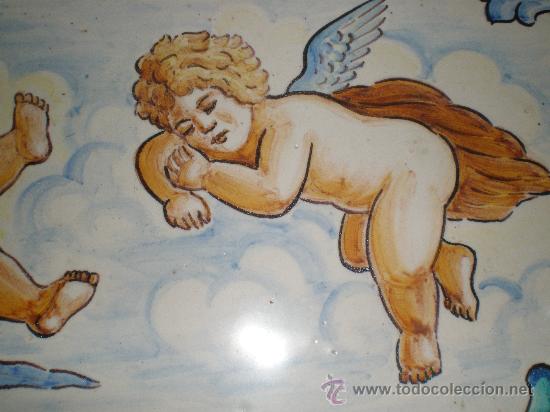 Antig&uuml;edades: azulejo de manises enmarcado - Foto 3