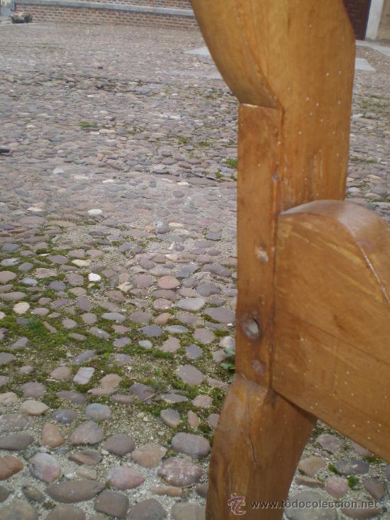 Antig&uuml;edades: CABEZERO DE CAMA DE 135 CM S XIX DE MADERA - Foto 3