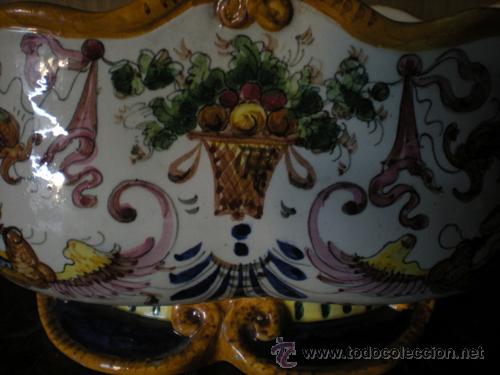 Antig&uuml;edades: CENTRO MESA CERAMICA FIRMADA - Foto 2