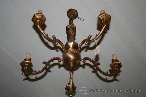 Antig&uuml;edades: L&Aacute;MPARA BRONCE REF.1368 - Foto 4