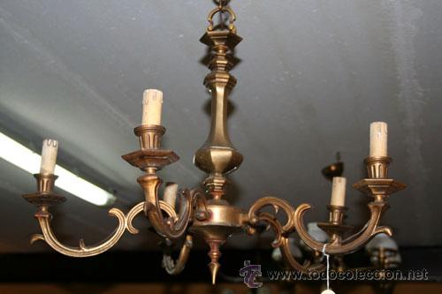 Antig&uuml;edades: L&Aacute;MPARA BRONCE REF.1368 - Foto 2