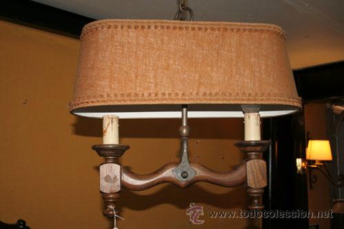Antig&uuml;edades: L&Aacute;MPARA MADERA REF.275 - Foto 1