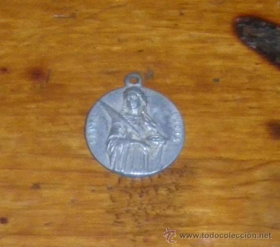 Antig&uuml;edades: MEDALLA DE SANTA LUCIA. - Foto 1