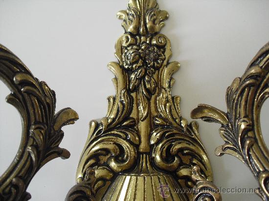 Antig&uuml;edades: Aplique antiguo de bronce. - Foto 3
