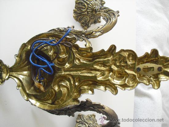 Antig&uuml;edades: Aplique antiguo de bronce. - Foto 2