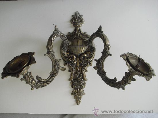 Antig&uuml;edades: Aplique antiguo de bronce. - Foto 1