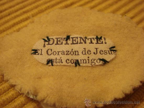 Antig&uuml;edades: ANTIGUO ESCAPULARIO  CON SAGRADO CORAZON - Foto 2