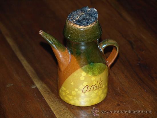 Antig&uuml;edades: ACEITERA DE BARRO CON TAPON DE CORCHO - Foto 3