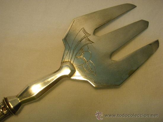 Antig&uuml;edades: TRINCHERO CON MANGO DE PLATA ART DECO - Foto 5