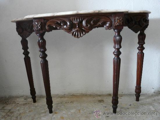 Antig&uuml;edades: CONSOLA CON ESPEJO - Foto 4