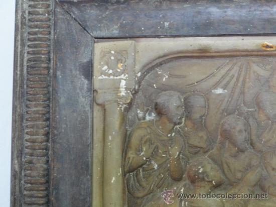 Antig&uuml;edades: CUADRO SANTA CENA DE ESTUCO. - Foto 4