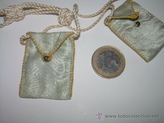 Antig&uuml;edades: ANTIGUO ESCAPULARIO DE TELA CON FUNDAS DE SEDA. - Foto 4