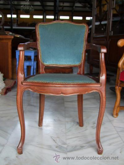 Antig&uuml;edades: SILL&Oacute;N LUIS XV,NOGAL REF.4880 - Foto 2