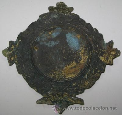 Antig&uuml;edades: CHAPA MET&Aacute;LICA PARA PORT&Oacute;N DE JES&Uacute;S DEL GRAN PODER - Foto 2
