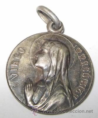 Antig&uuml;edades: MEDALLA DE LA VIRGEN DE LOURDES - Foto 1
