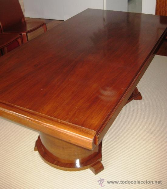 Antig&uuml;edades: GRAN MESA DE COMEDOR ART DECO EN MADERA DE PALISANDRO - Foto 4