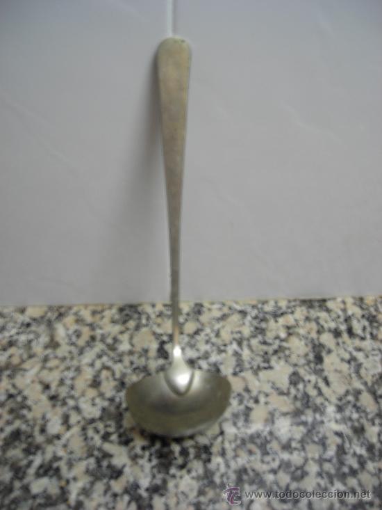 Antig&uuml;edades: ANTIGUO CUCHARON DE ALPACA MARCA  PORKET - Foto 2