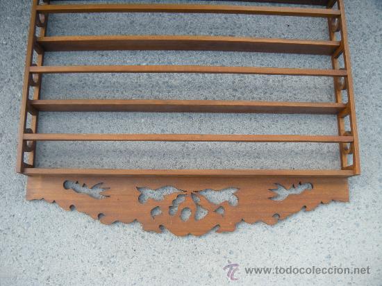 Antig&uuml;edades: ANTIGUA PLATERA EN MADERA DE CEDRO - Foto 3