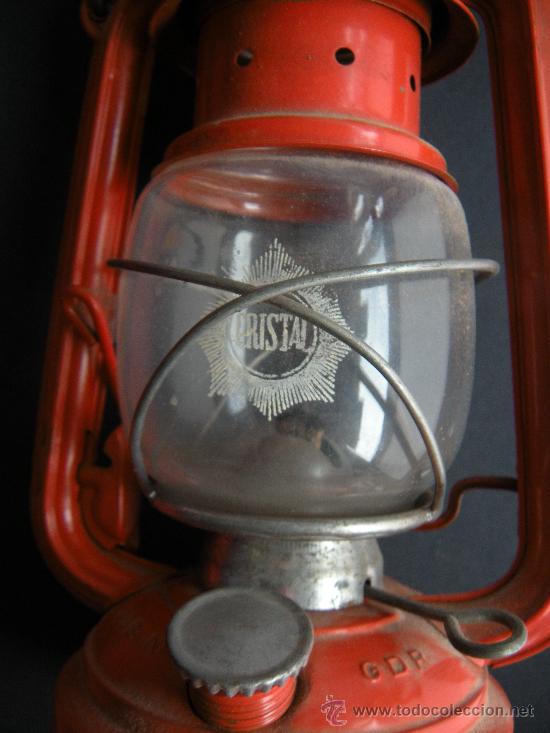 Antig&uuml;edades: QUINQU&Eacute; ROJO L&acute;ABEILLE. FAROL - Foto 5