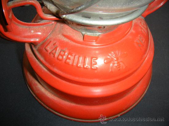 Antig&uuml;edades: QUINQU&Eacute; ROJO L&acute;ABEILLE. FAROL - Foto 3