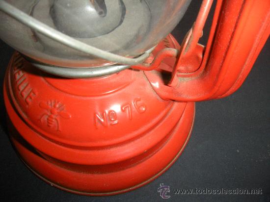 Antig&uuml;edades: QUINQU&Eacute; ROJO L&acute;ABEILLE. FAROL - Foto 2
