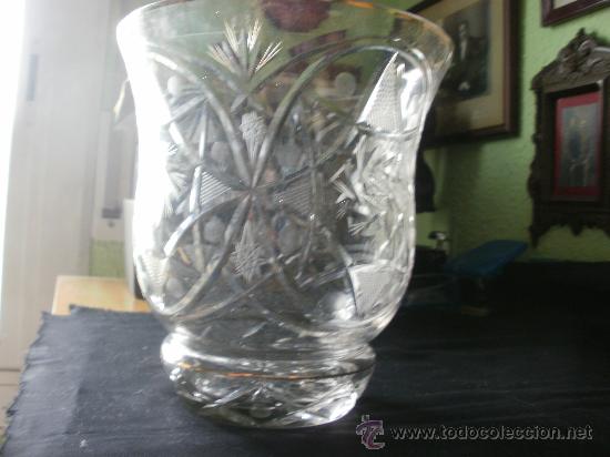 Antig&uuml;edades: Espl&eacute;ndido jarr&oacute;n en cristal tallado. - Foto 5