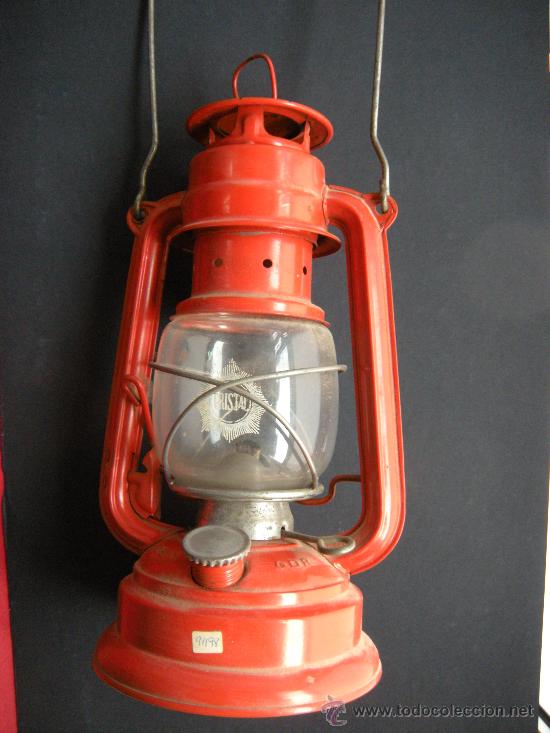 Antig&uuml;edades: QUINQU&Eacute; ROJO L&acute;ABEILLE. FAROL - Foto 1