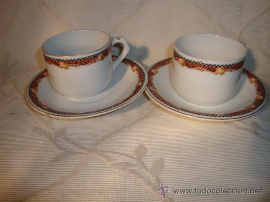Antig&uuml;edades: ANTIGUA PAREJA DE TAZAS. - Foto 1