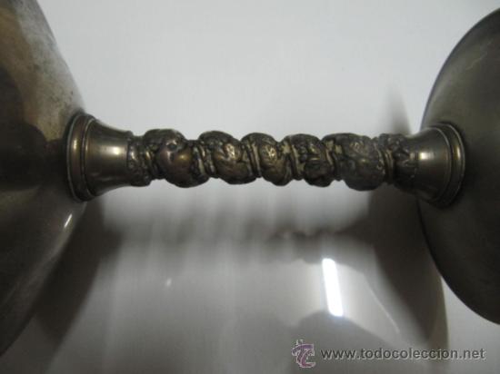 Antig&uuml;edades: Cubiertos y copa de plata antiguo - Foto 7