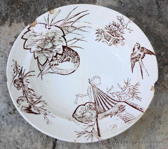 Antig&uuml;edades: plato sopero PICKMAN S.XIX - Foto 1