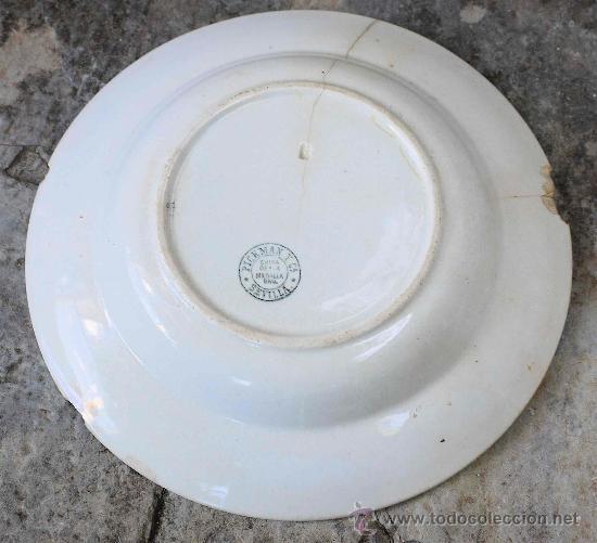Antig&uuml;edades: plato sopero PICKMAN S.XIX - Foto 2