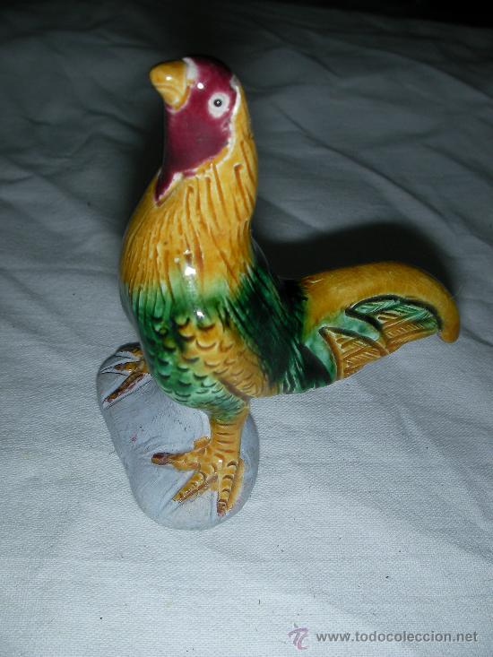 Antig&uuml;edades: ANTIGUO GALLO DE CERAMICA - Foto 1