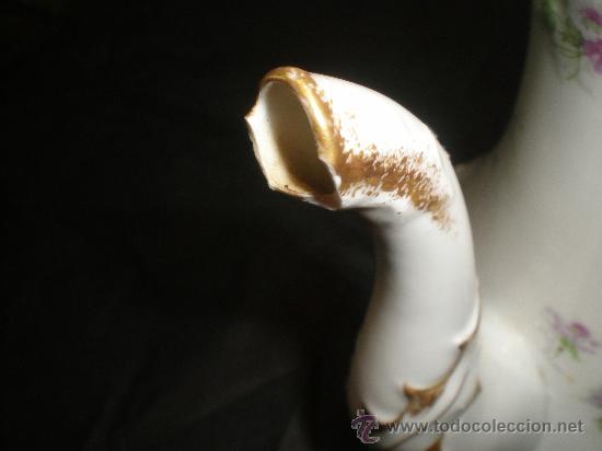 Antig&uuml;edades: tetera en porcelana de gran tama&ntilde;o - Foto 3