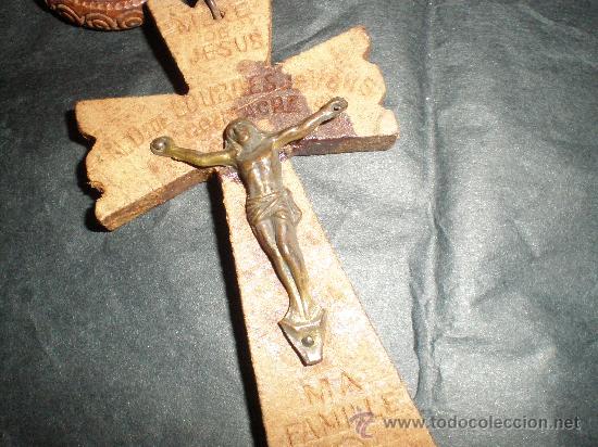 Antig&uuml;edades: rosario con cuentas de madera - Foto 2