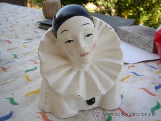 Antig&uuml;edades: Busto de arlequ&iacute;n, unos 10 cms - Foto 1