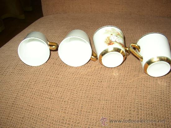 Antig&uuml;edades: LOTE DE TAZAS DE CAFE TIPO LIMOGES 8X6 CMS - Foto 3