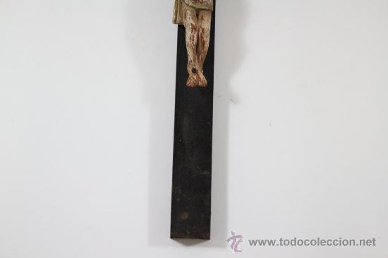 Antig&uuml;edades: Crucifijo. 1800 - Foto 4
