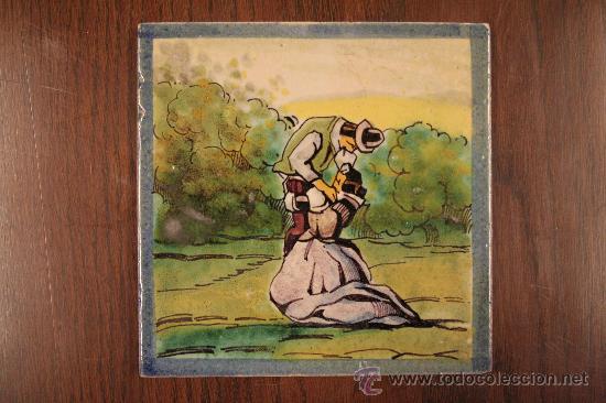 Antig&uuml;edades: Lote de azulejos de Manises - Foto 2