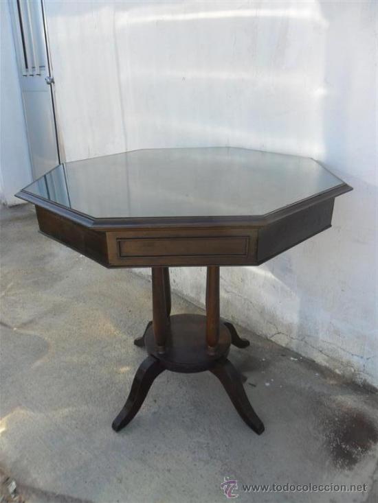 Antig&uuml;edades: mesa de juego de ajedrez y cartas - Foto 1